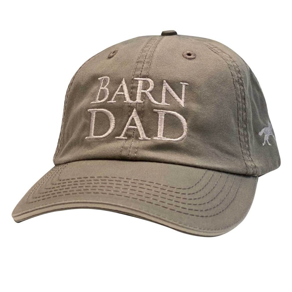 Stirrups Barn Dad Hat Cap Horse Equestrian Driftwood Stone Embroidered NWT